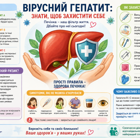 Вірусний гепатит: знати, щоб захистити себе