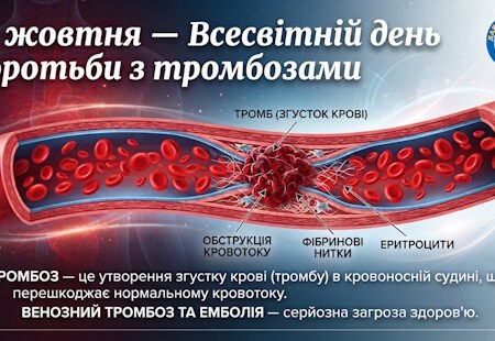 13 жовтня — Всесвітній день боротьби з тромбозами