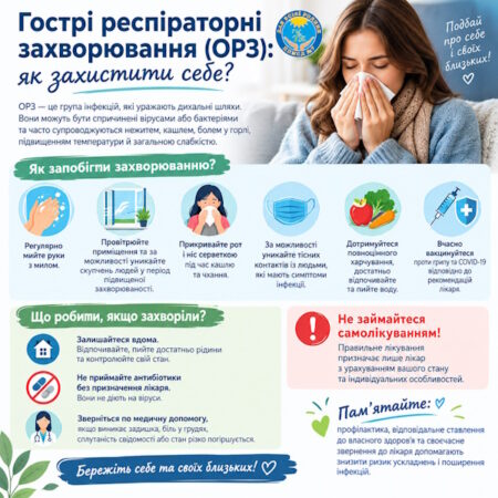 Гострі респіраторні захворювання (ГРЗ): як захистити себе?